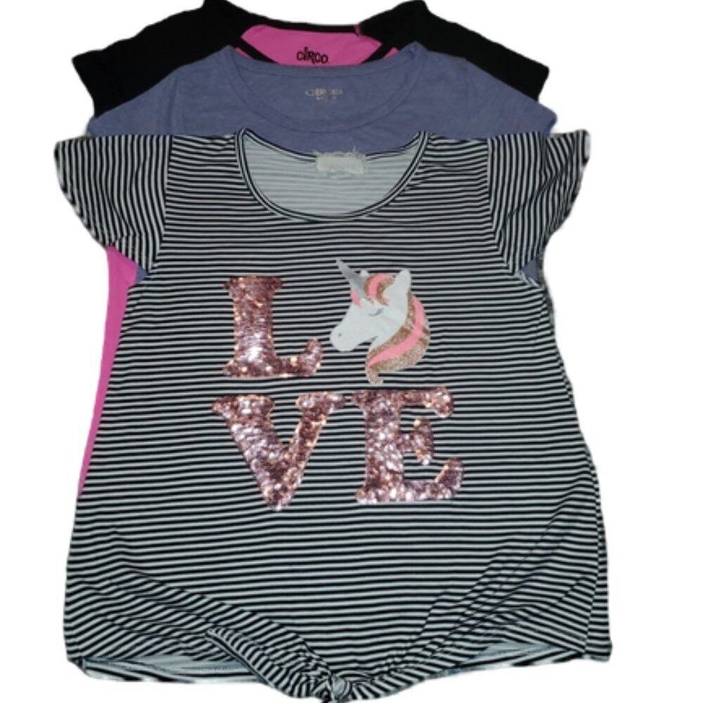 Girls Set of 4 Short Sleeve Tops || sz10 || GUC